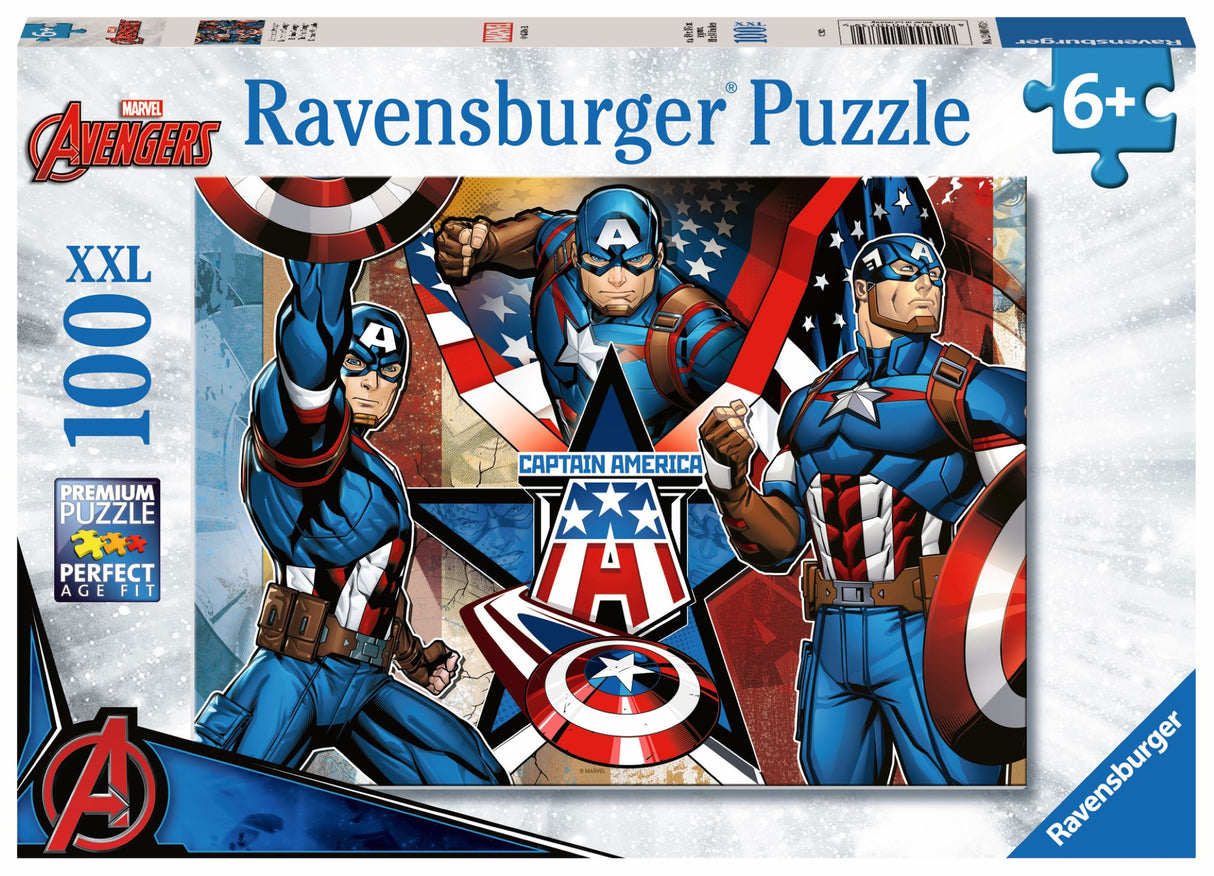 Ravensburger Puzzle 100 pc Captain America 12001073V