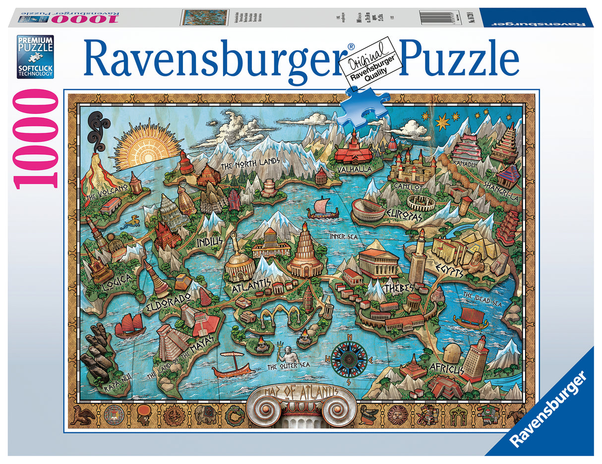 Ravensburger Puzzle 1000 pc Atlantis 167289V
