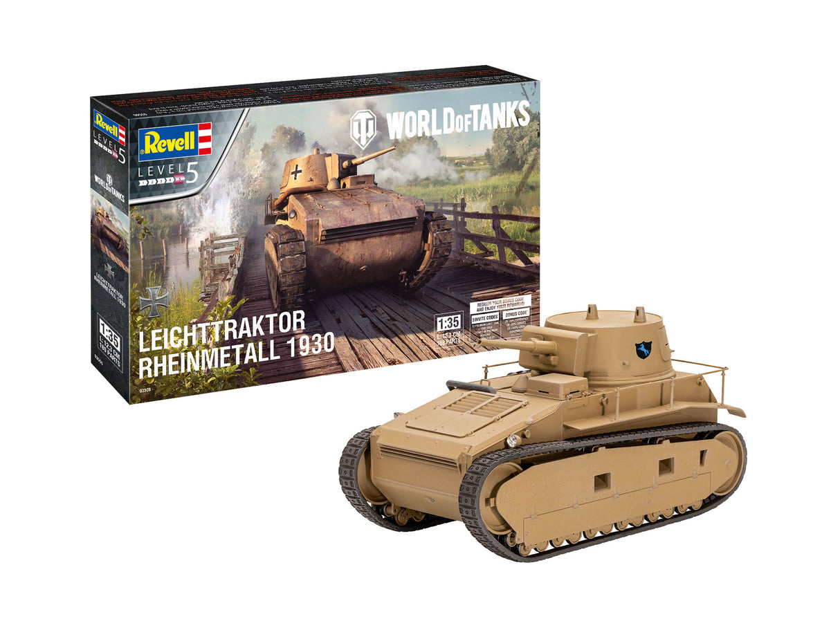 Revell Plastic Model Leichttraktor Rheinmetall 1930 "World of Tanks" 1:35 03506R
