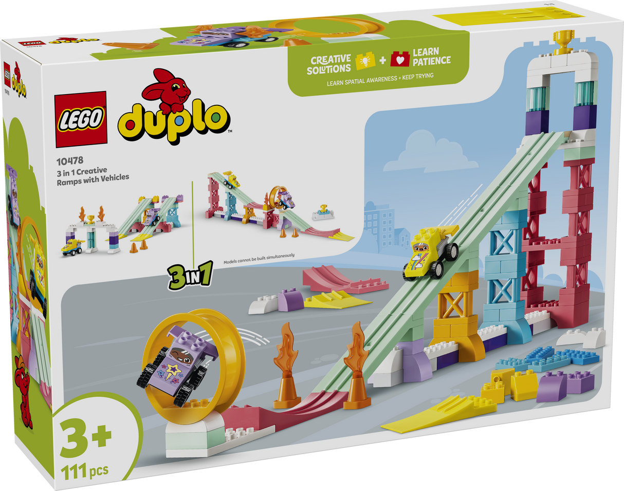 LEGO DUPLO Town 3 in 1 Creative Ramps with Vehicles 10478L