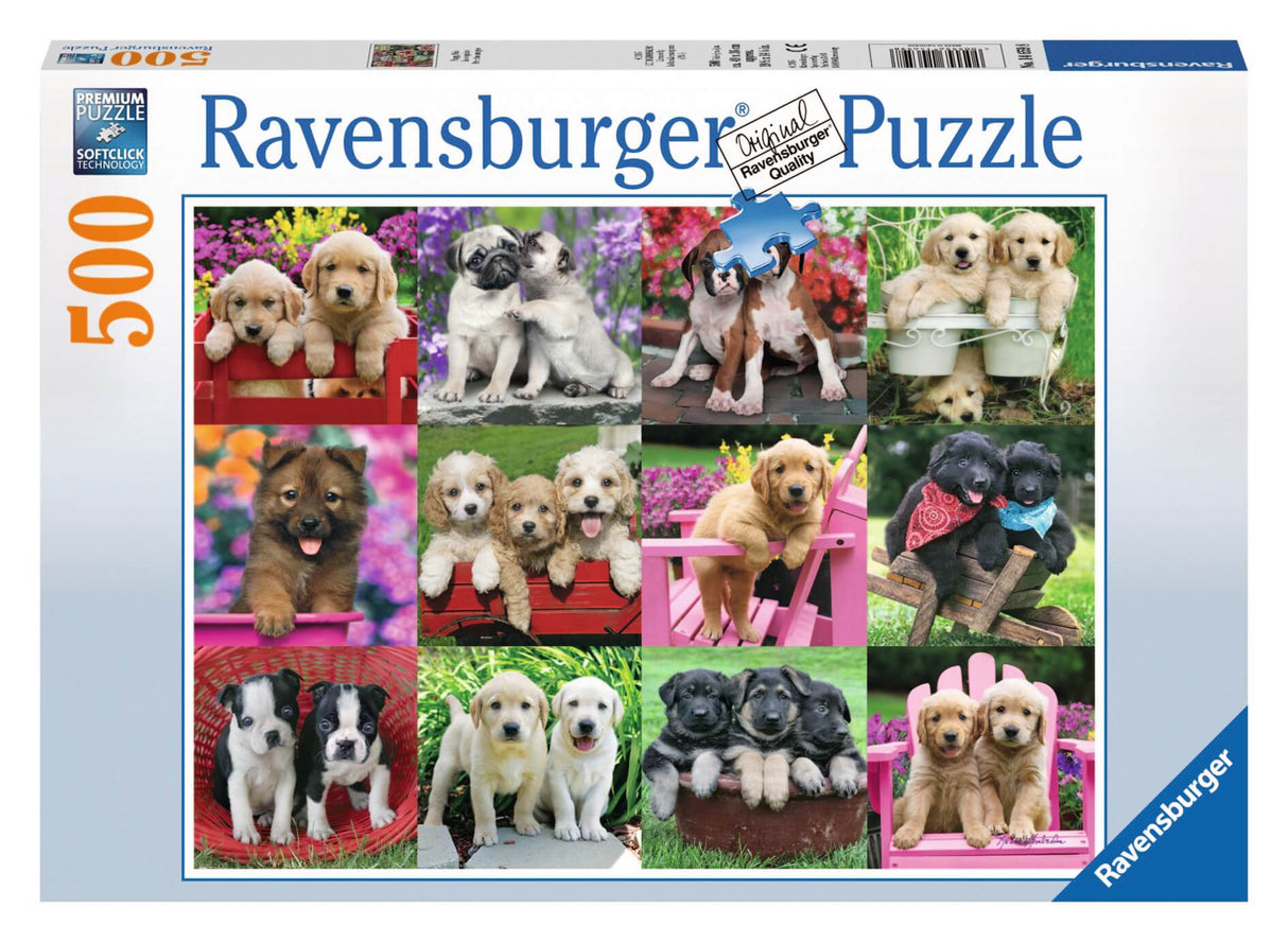 Ravensburger Puzzle 500 pc Puppies 146598V