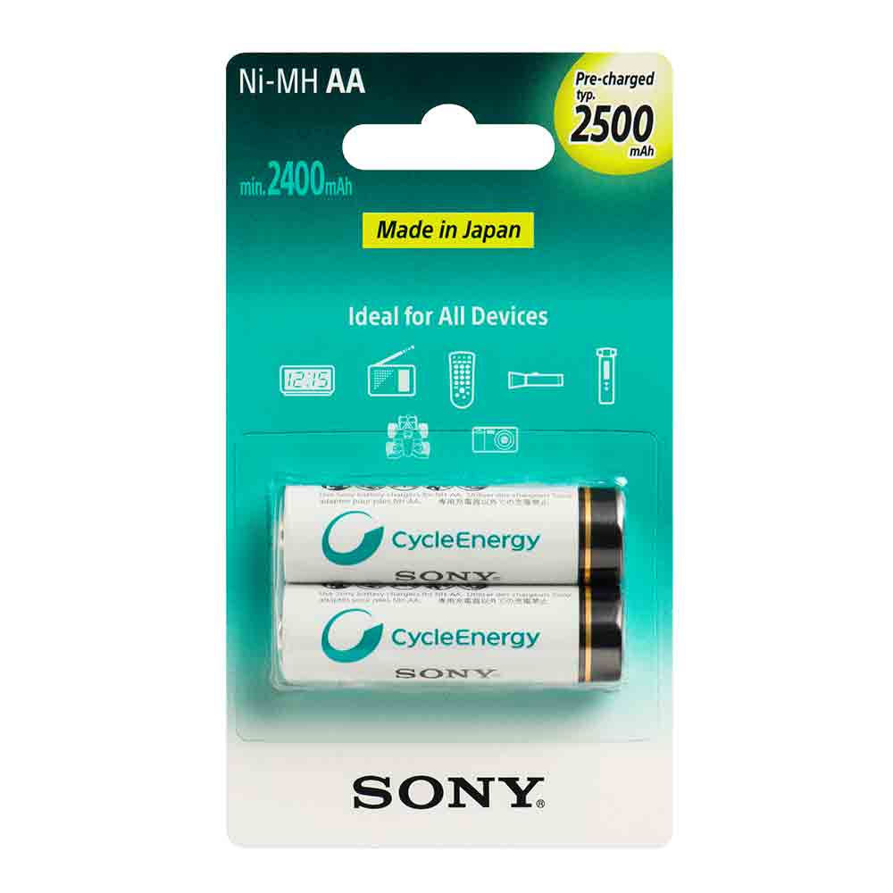 SONY Battery 2xAA 1.2V 2500 mAh AKU AA 2