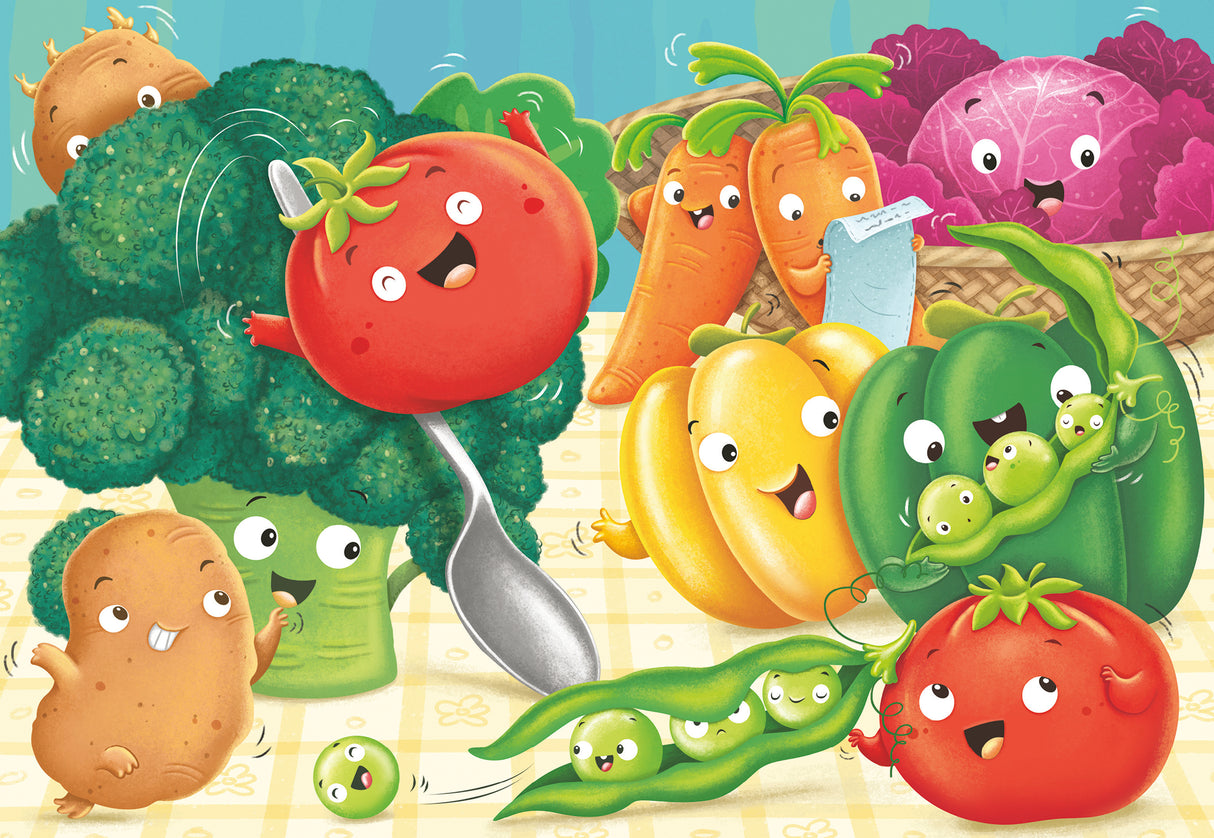 Ravensburger Puzzle 2x24 pc Fresh Fruits and Vegetables 052486V