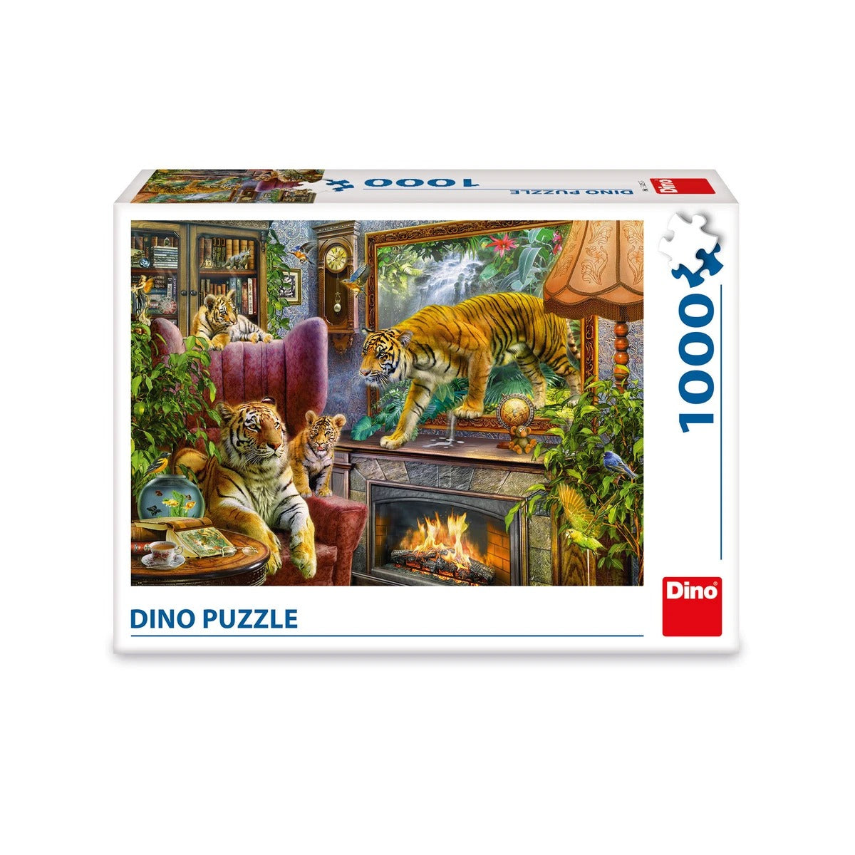 Dino Puzzle 1000 Pieces: Tigers awaken to life 53332D