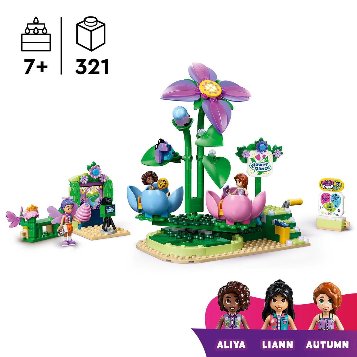 LEGO Friends Spinning Flower & Fairy Teacup Ride 42702L
