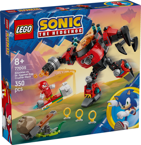 LEGO Sonic Knuckles vs. Dr. Eggman Egg Crusher Mech 77005L