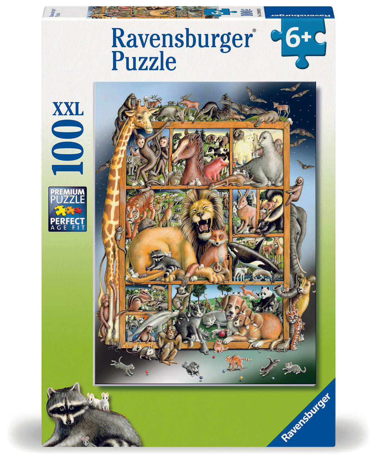 Ravensburger puzzle 100 pc Animals on a Picture Frame 12000862V
