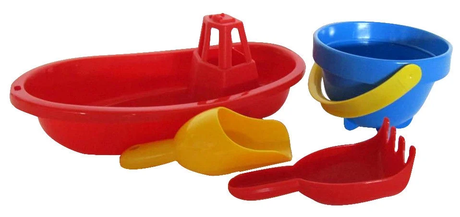 Plasto Beach Set with Boat. 1479P