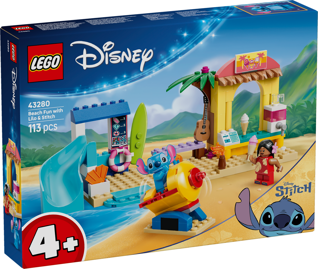 LEGO Disney Beach Fun with Lilo & Stitch 43280L