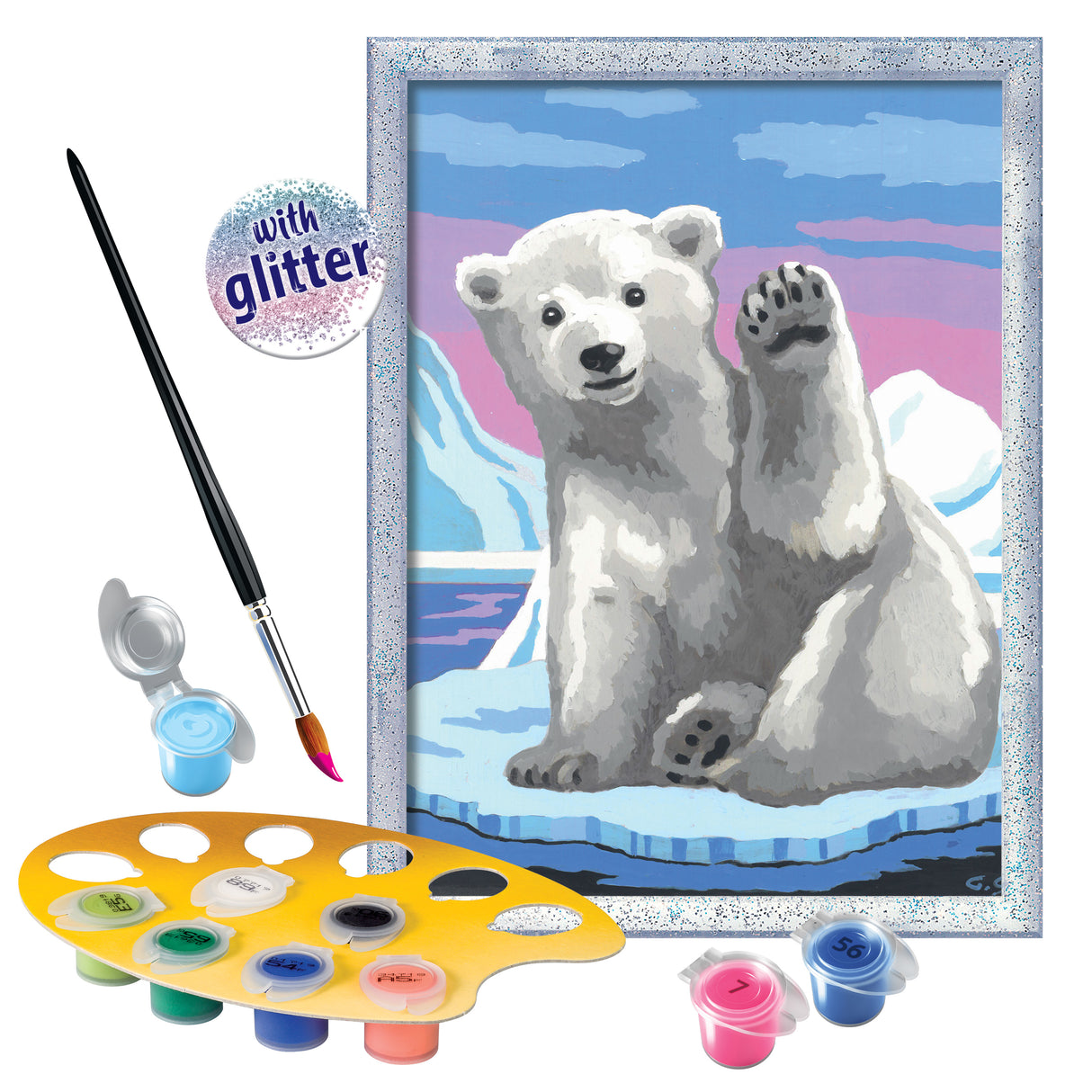 Ravensburger Paint by Numbers Polarbear Greeting 200795V