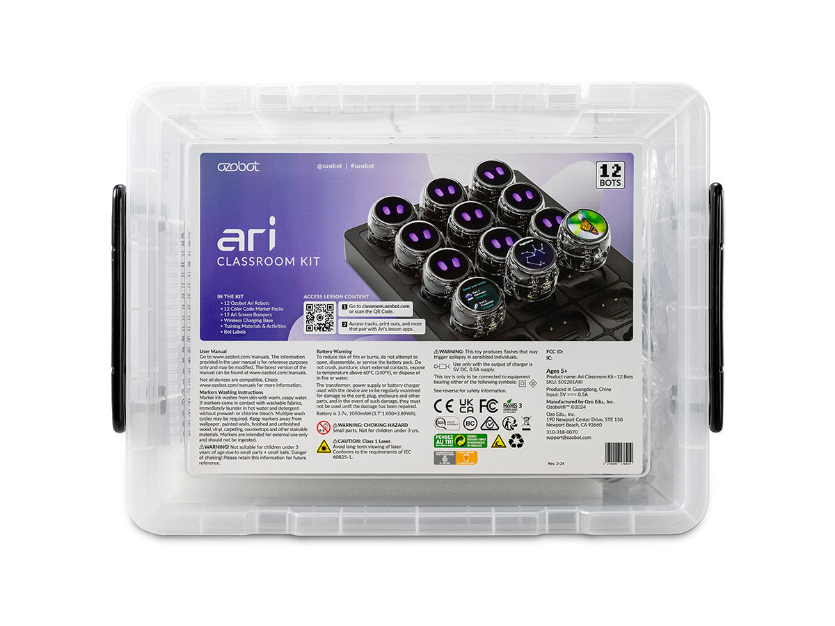 Ozobot Ari Classroom Kit 12-pack OZO-51201ARI