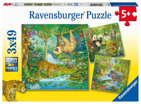 Ravensburger Puzzle 3x49 pc Jungle Fun 051809V