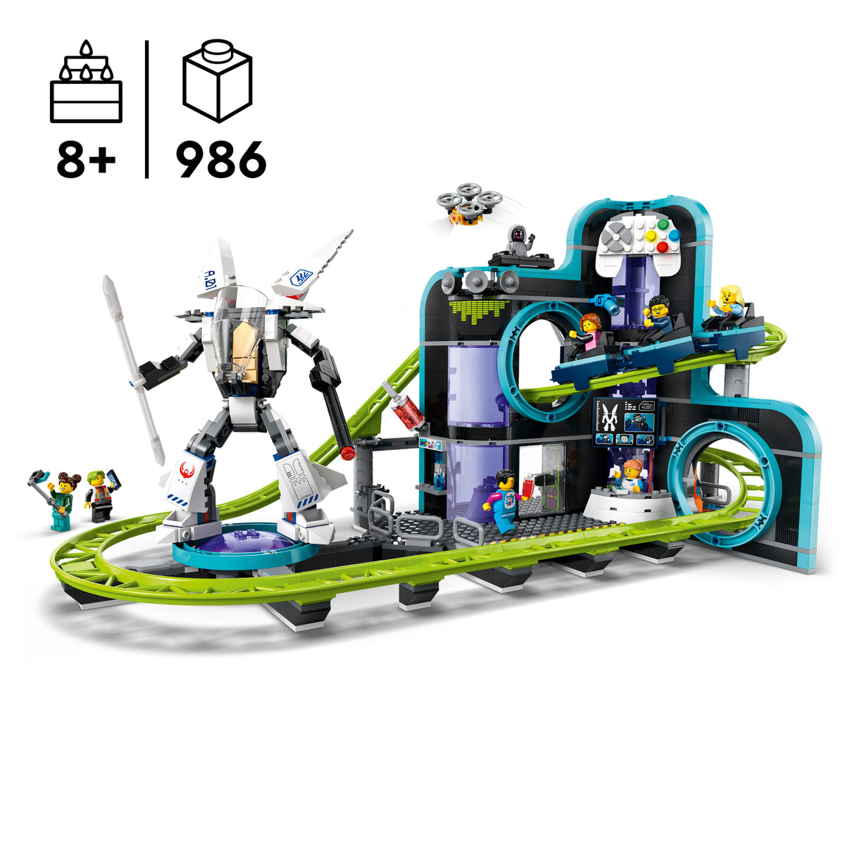 LEGO City Robot World Roller-Coaster Park 60421L