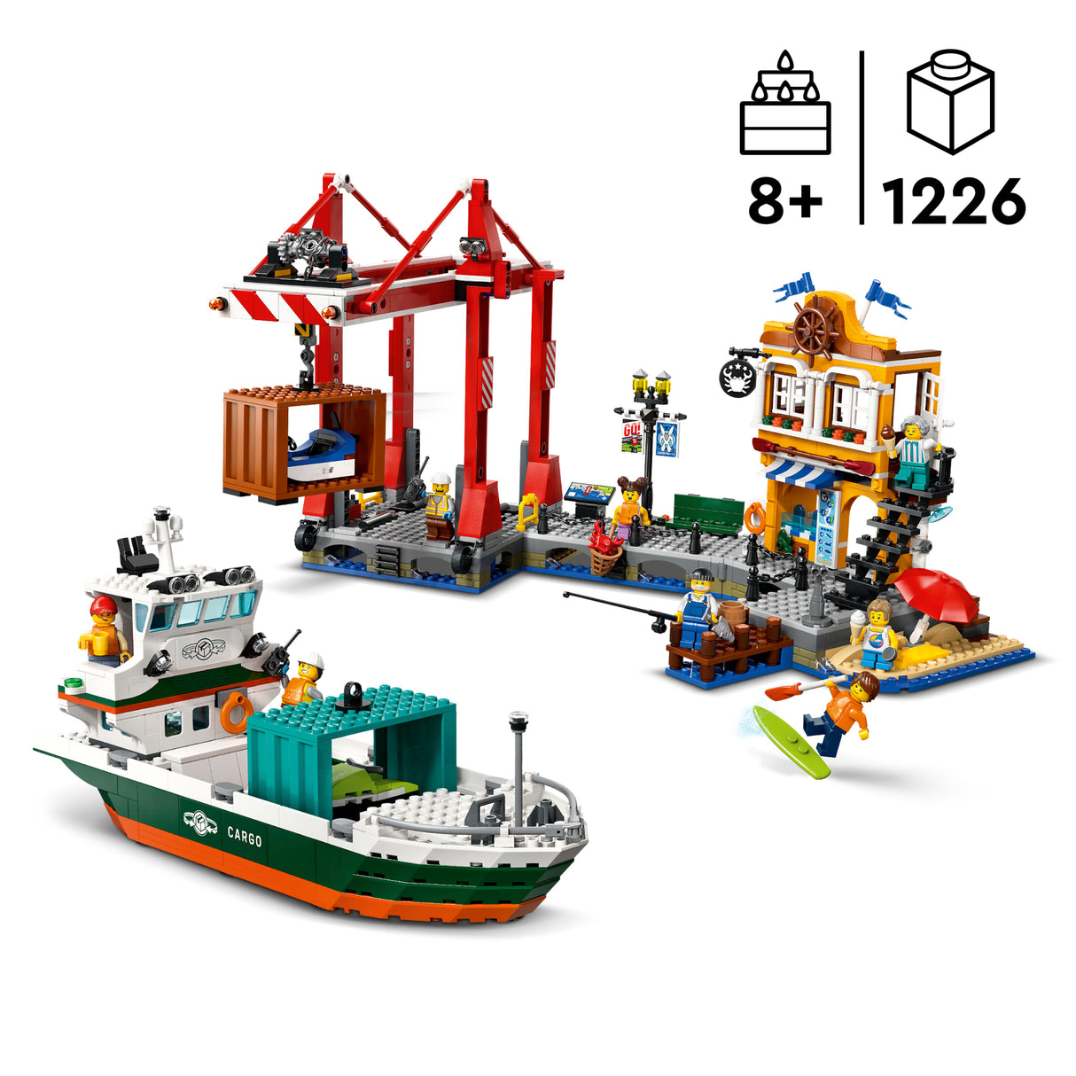 LEGO City Seaside Harbour with Cargo Ship 60422L