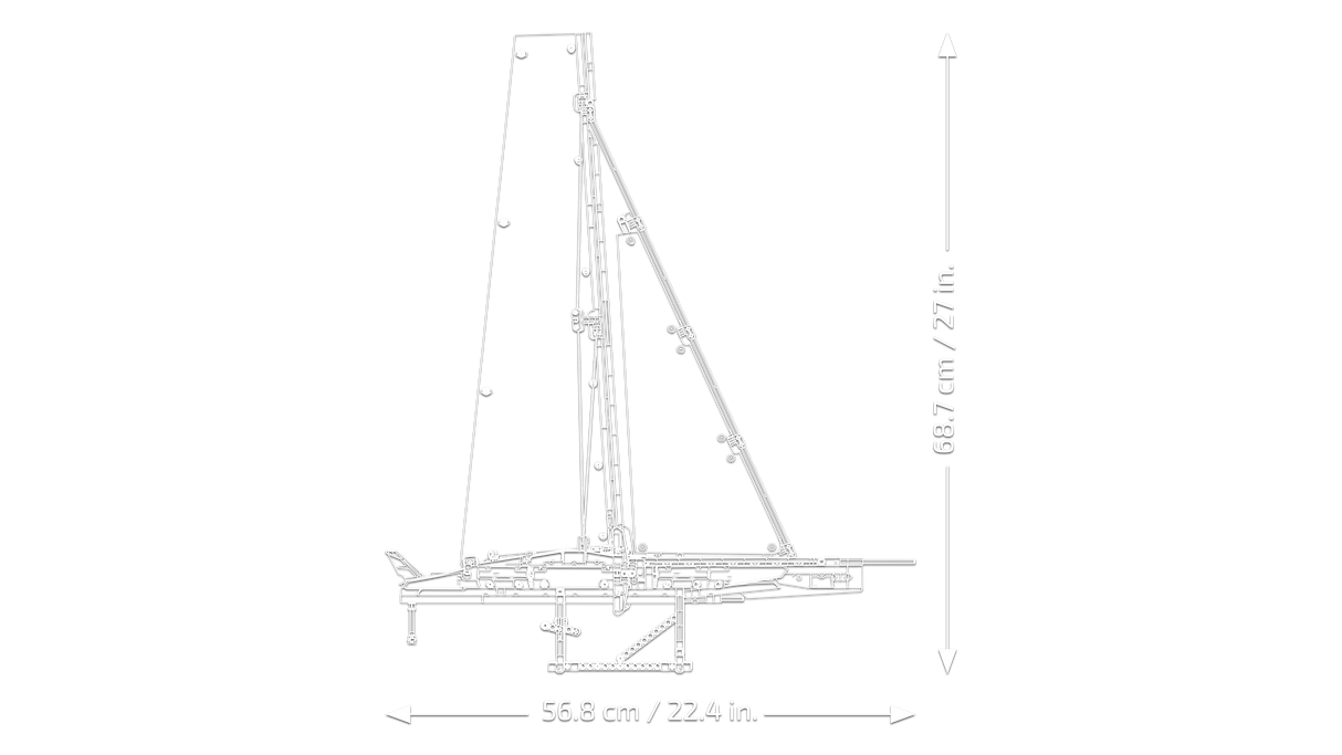 LEGO Technic Emirates Team New Zealand AC75 Yacht 42174L
