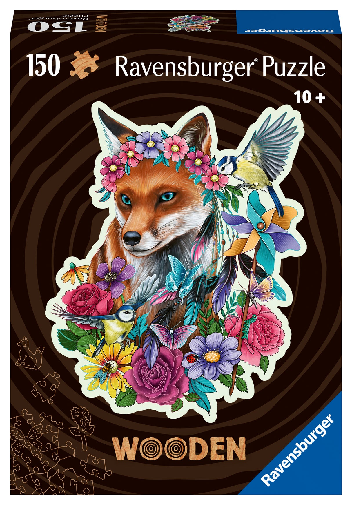 Ravensburger Wooden Puzzle 150 pc Colorful Fox 175123V