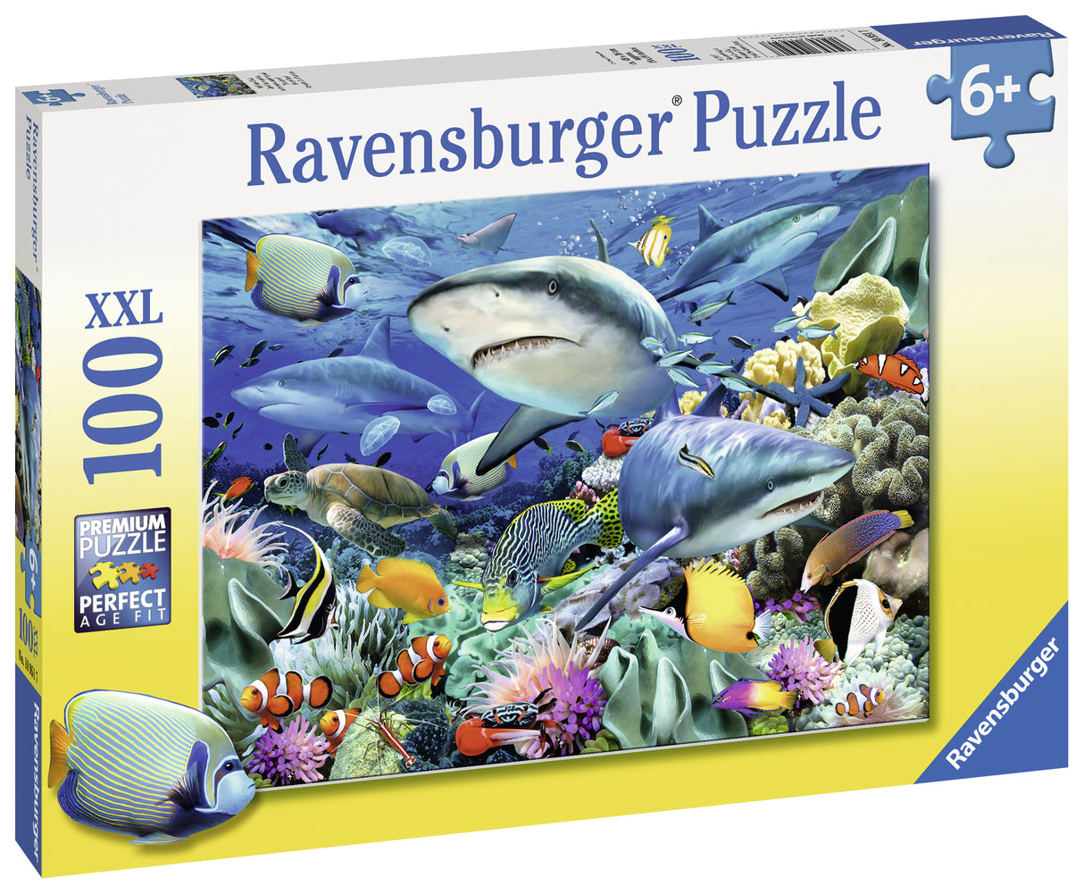 Ravensburger Puzzle 100 pc Reef of the Sharks 109517V