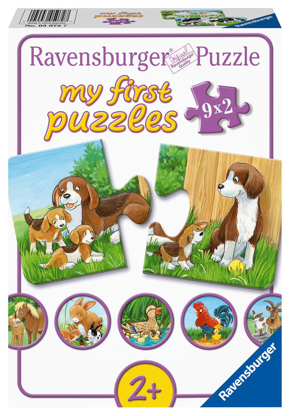 Ravensburger My First Puzzle 9x2 pc Farm Animals 050727V
