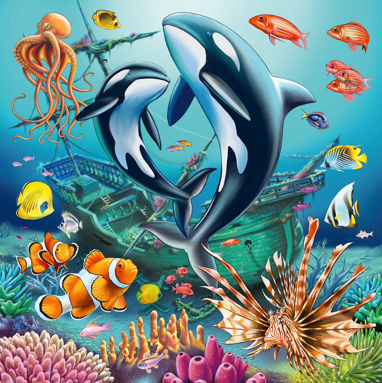 Ravensburger puzzle 3x49 pc Sea Animals 12000859V