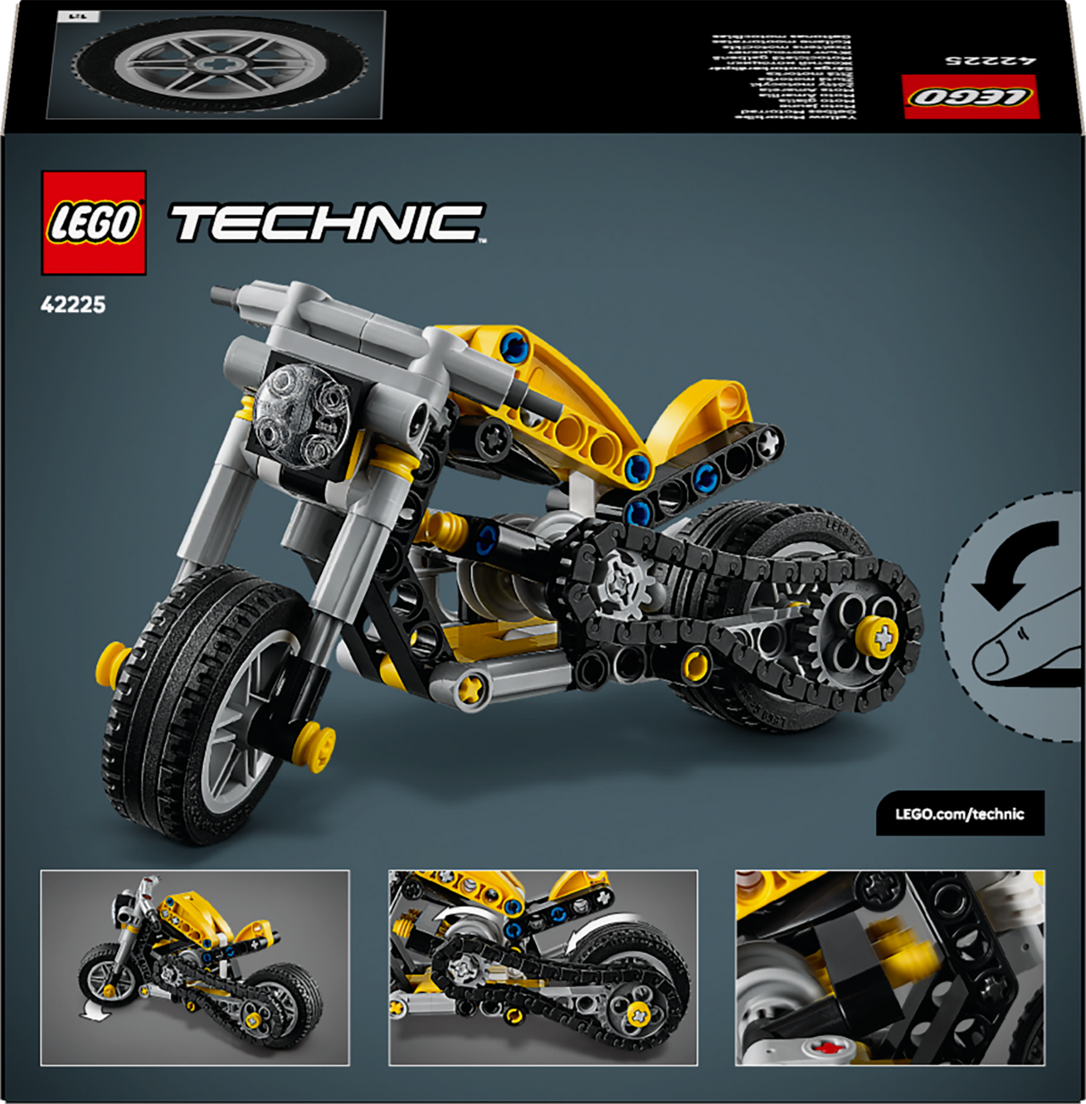 LEGO Technic Yellow Motorcycle 42225L