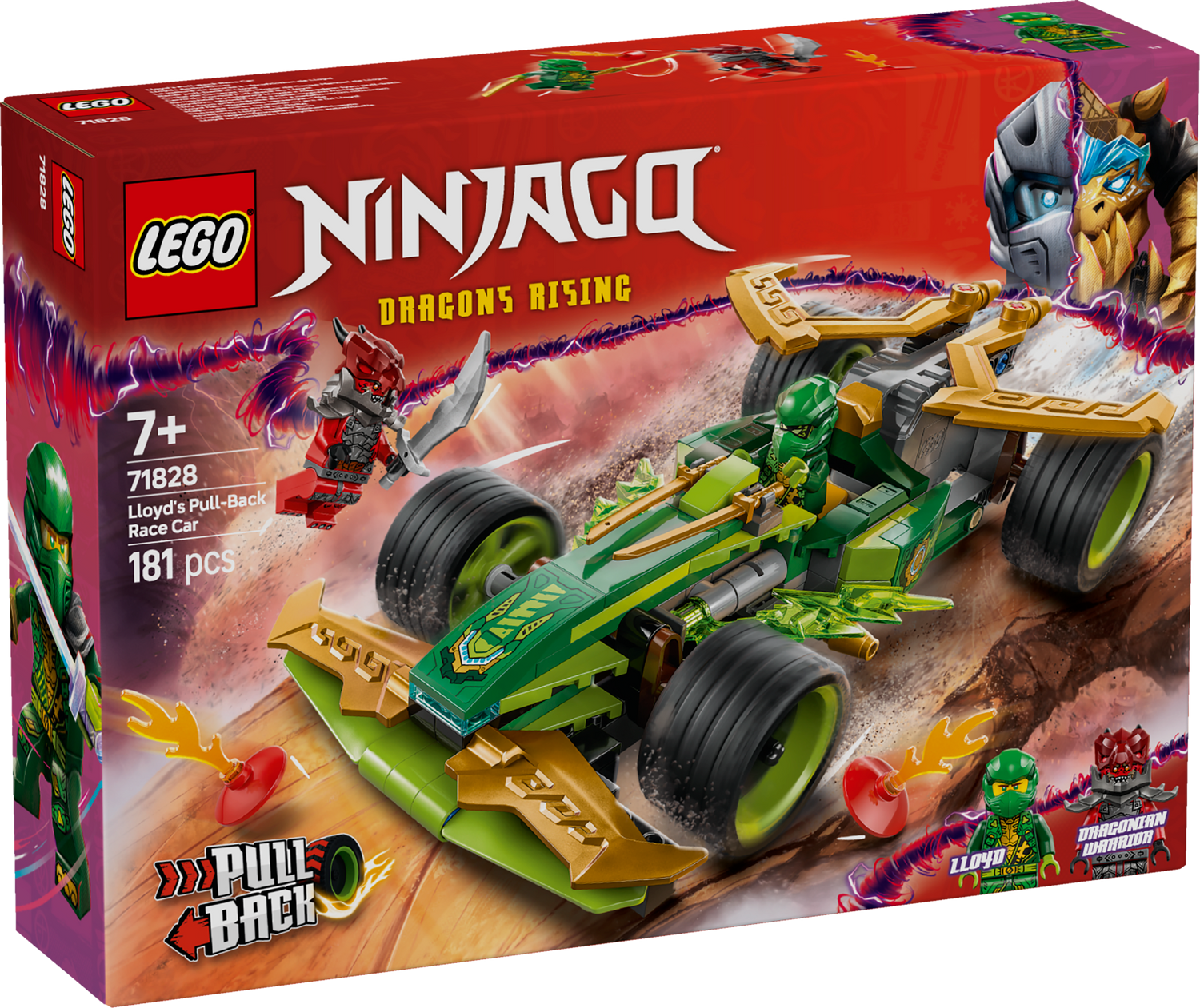 LEGO Ninjago Lloyd's Pull-Back Race Car 71828L