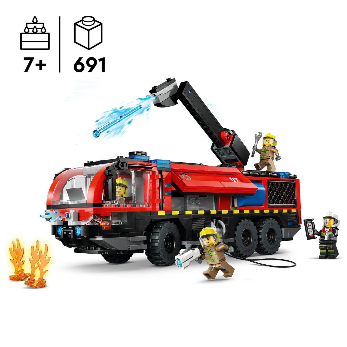 LEGO City Airport Fire Truck 60499L