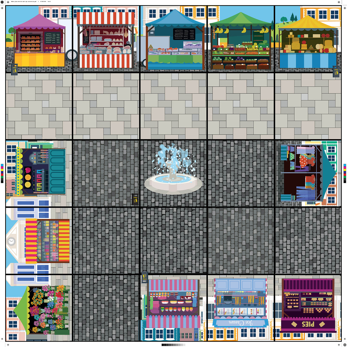TTS Bee-Bot Marketplace Mat IT10154B