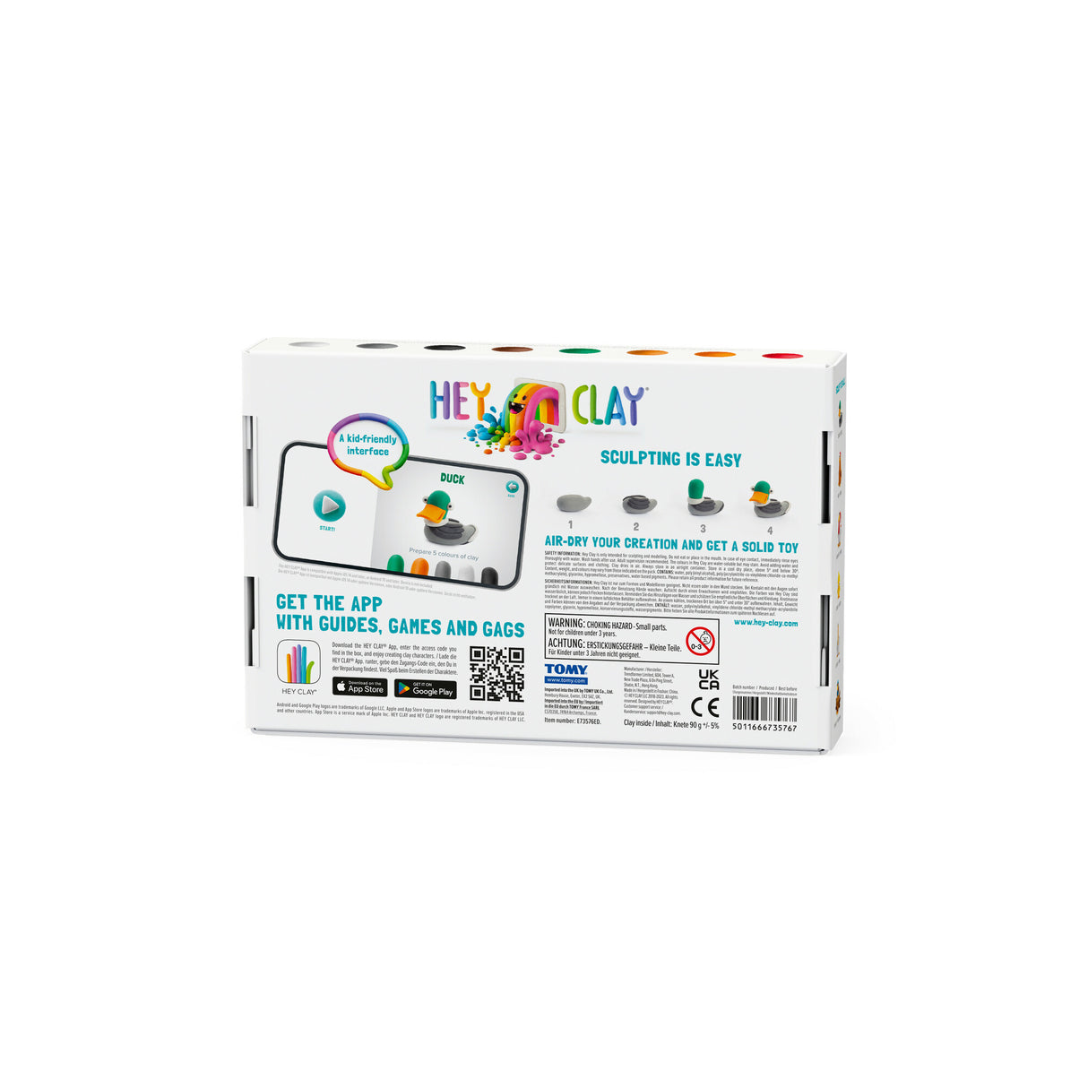 HEY CLAY Modelling Clay 6 pcs: Farm Bird Selection 60039E