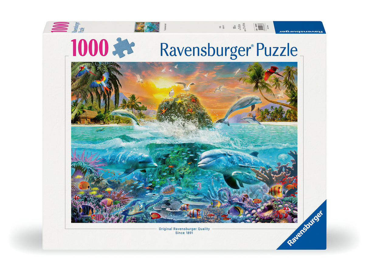 Ravensburger Puzzle 1000 Pieces: Underwater Island 12000887V