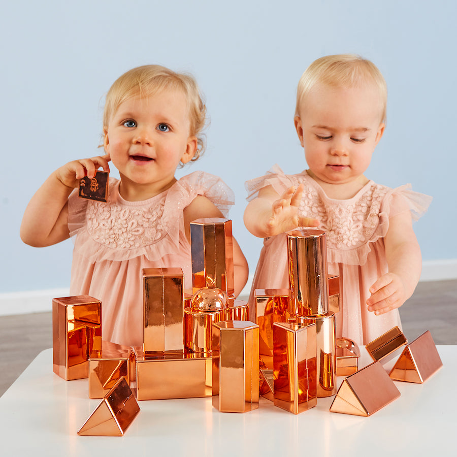 TTS Rose Gold Metallic 3D Shape Collection 32pcs EY10041B