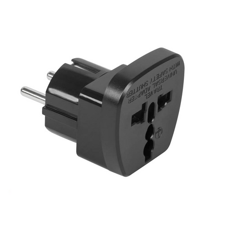 US-Euro Power Adapter with Grounding ZLA0566A