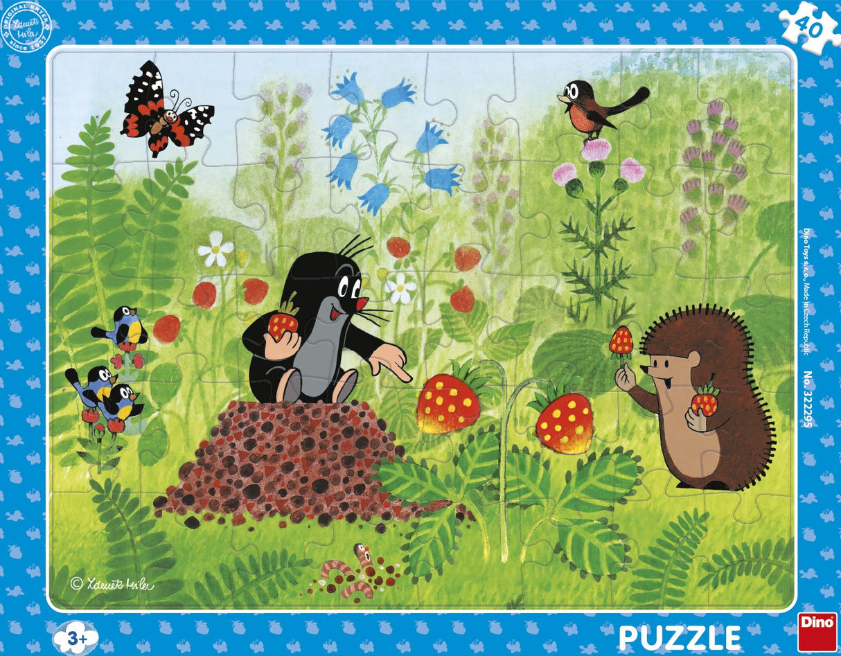 Dino Frame Puzzle 40 pc, Mole on a Strawberry 32229D