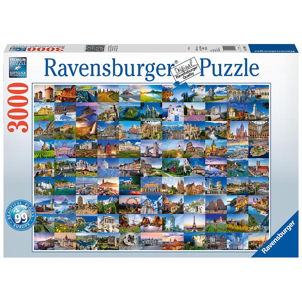 Ravensburger Puzzle 3000 pc 99 Beautiful Places in Europe 170807V