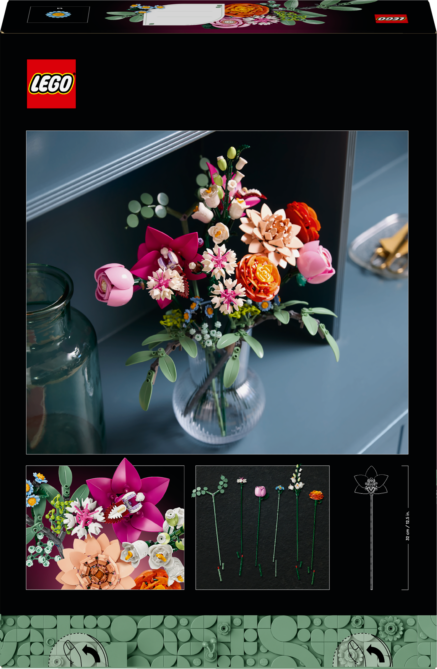 LEGO Botanicals Pretty Pink Flower Bouquet 10342L