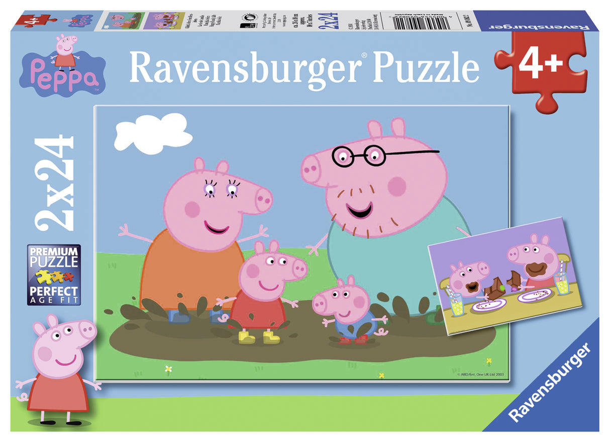 Ravensburger Puzzle 2x24 pc Peppa Pig At School 090822V