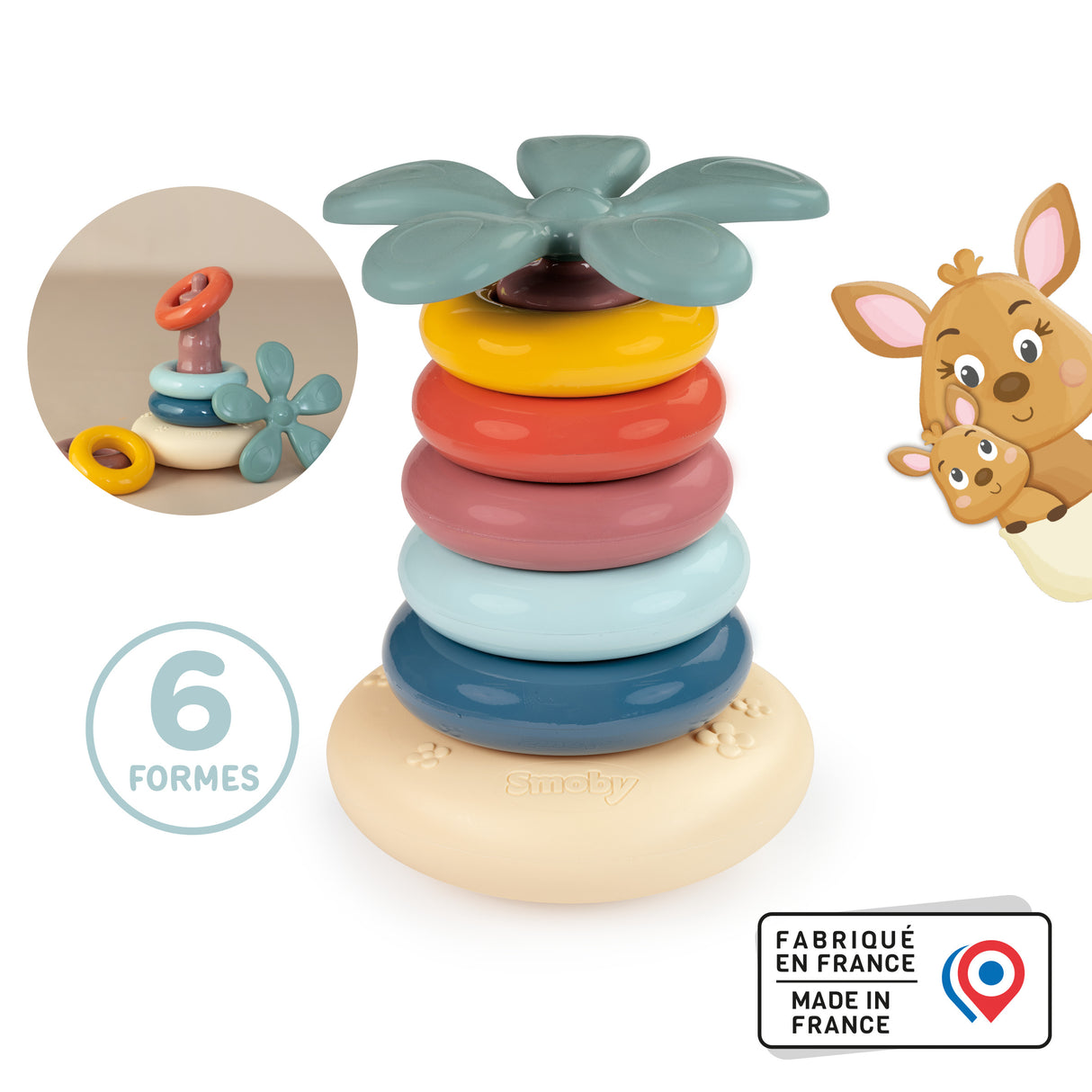 Smoby Roly Poly Pyramid - colorful 140322S