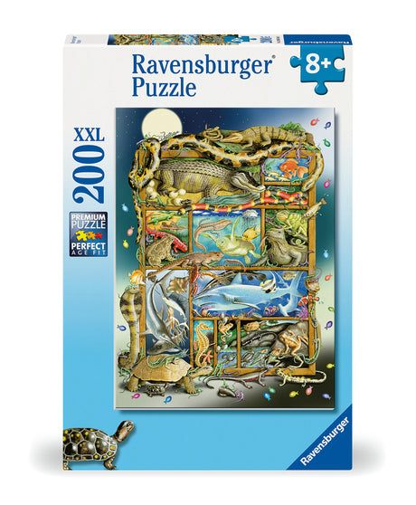Ravensburger puzzle 200 pc Reptiles on a Picture Frame 12000866V