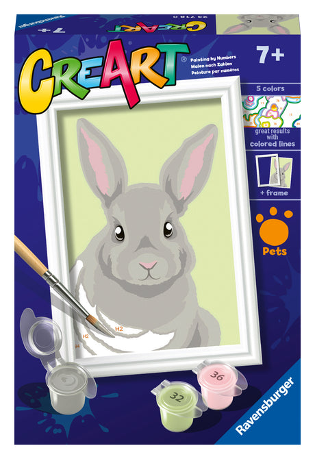 Ravensburger Paint by Numbers Gray Rabbit 237180V