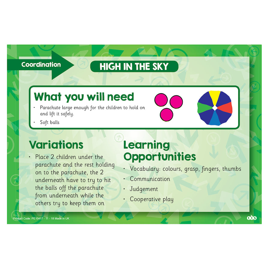 TTS Physical Development Equipment and Activity Cards PE10233B