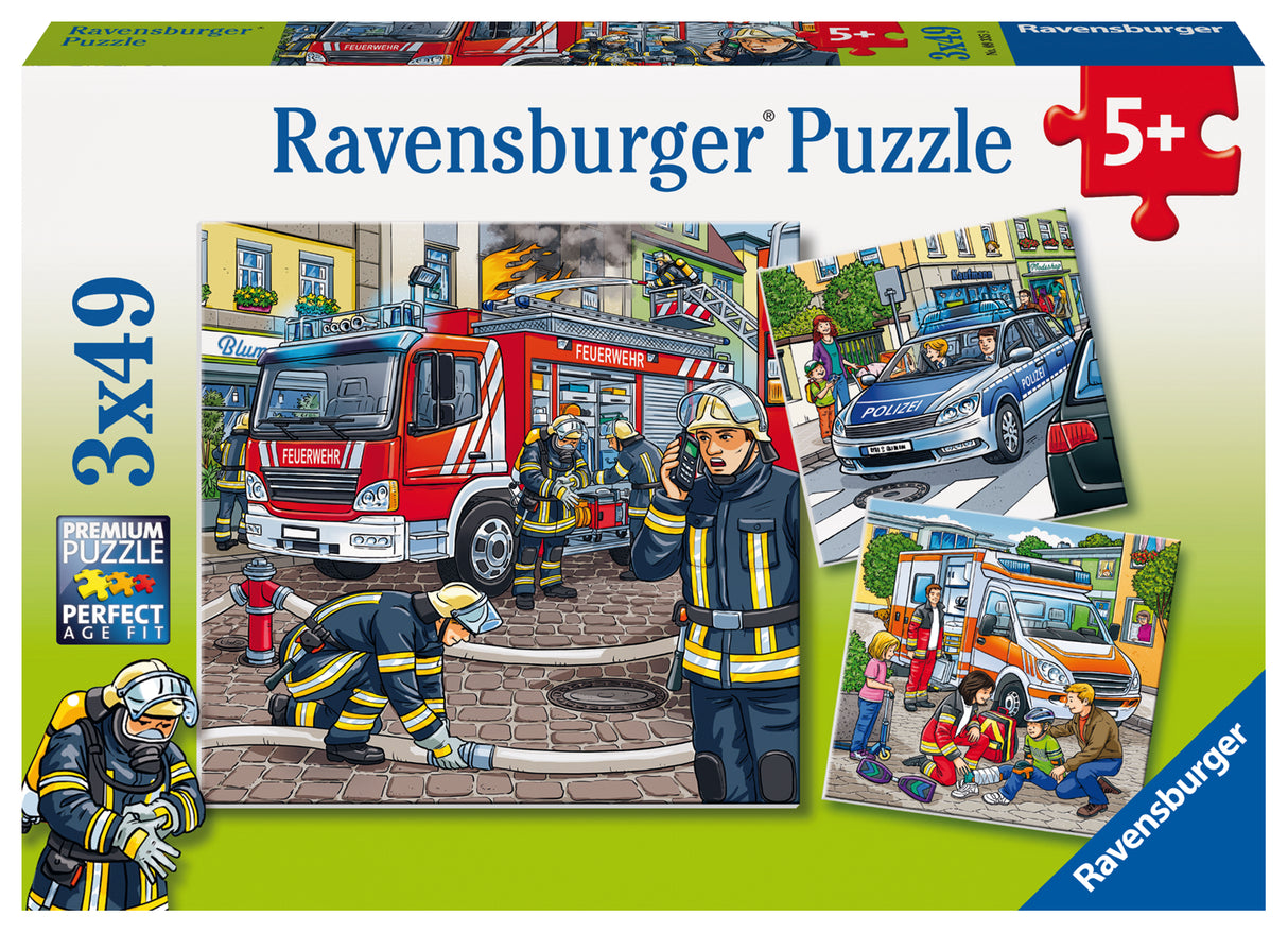 Ravensburger Puzzle 3x49 pc Rescue Service 093359V