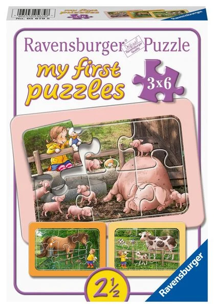 Ravensburger my first puzzle 3x6 pc 056798V