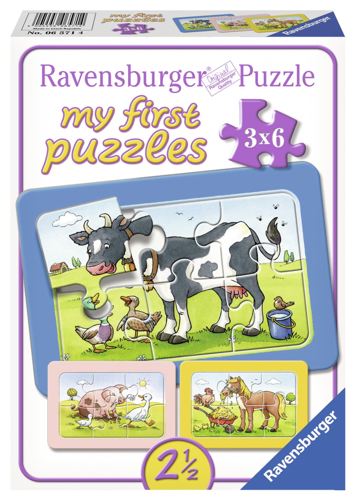 Ravensburger My First Puzzles 3x6 pc 065714V