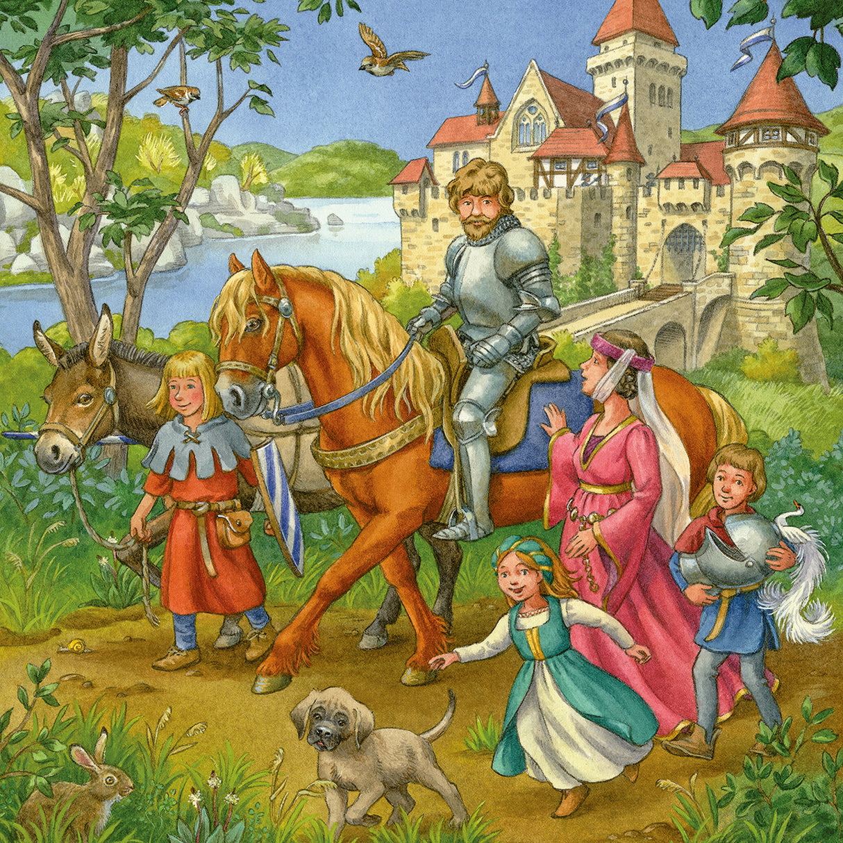 Ravensburger Puzzle 3x49 pc The Knight Tournament 051502V