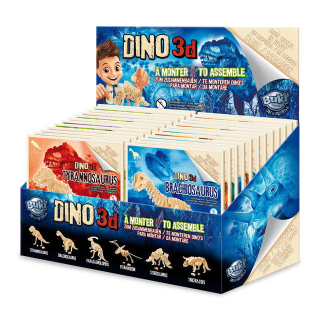 Buki 3D Wooden Dinos D6BI
