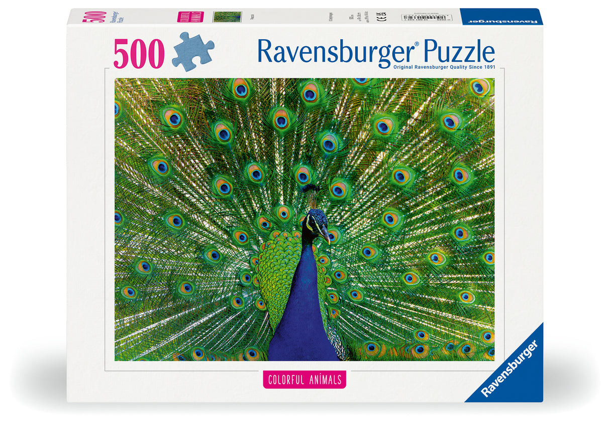 Ravensburger Puzzle 500 pc Peacock 12001332V