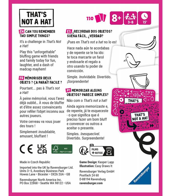 Ravensburger That's Not a Hat - Card Game
20955U