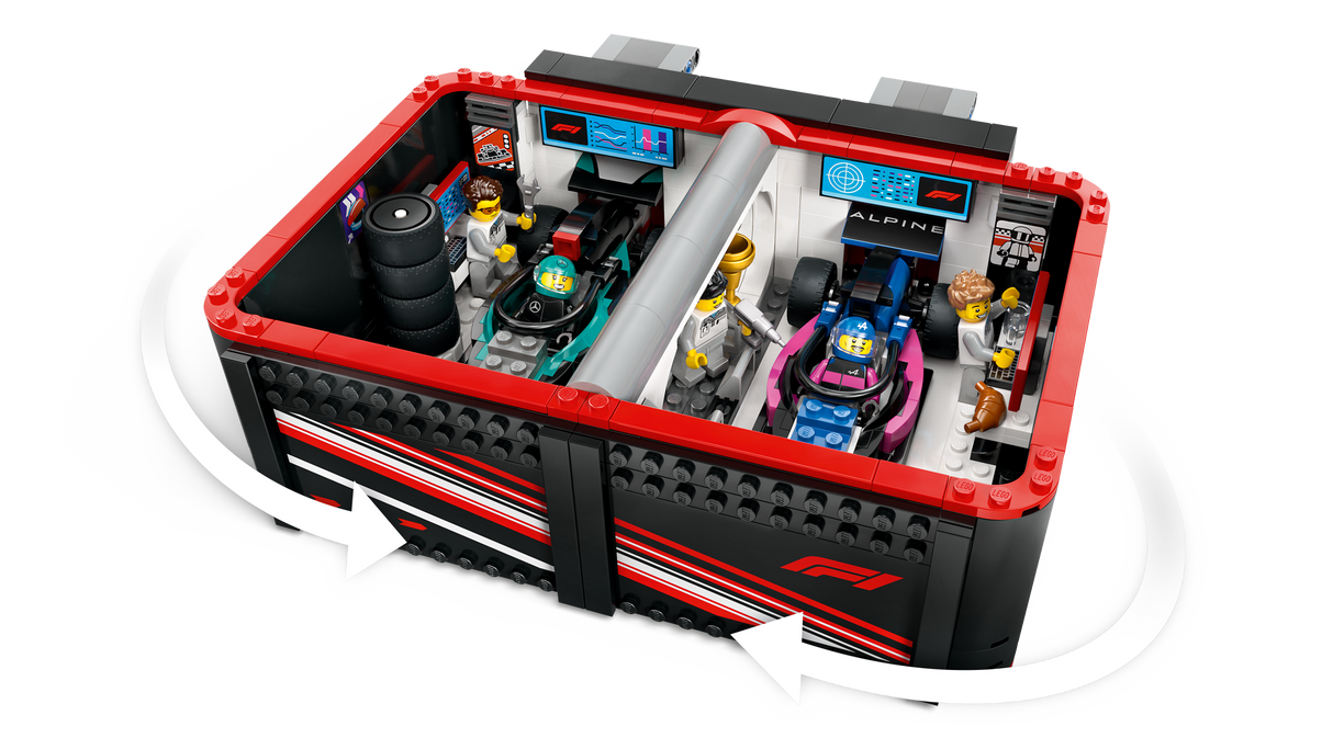 LEGO City F1 Garage & Mercedes-AMG & Alpine Cars 60444L
