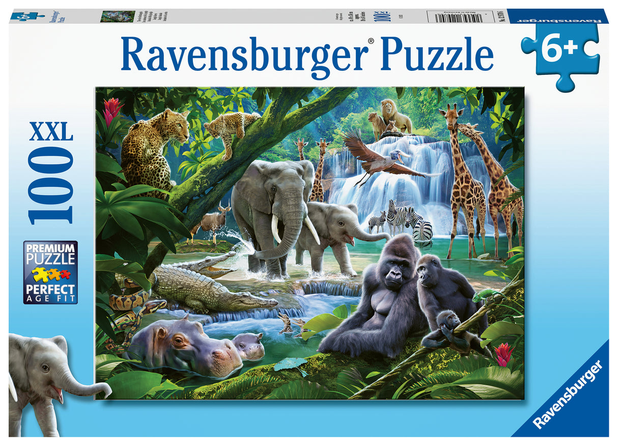 Ravensburger Puzzle 100 pc Jungle family 129706V