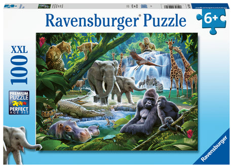 Ravensburger Puzzle 100 pc Jungle family 129706V