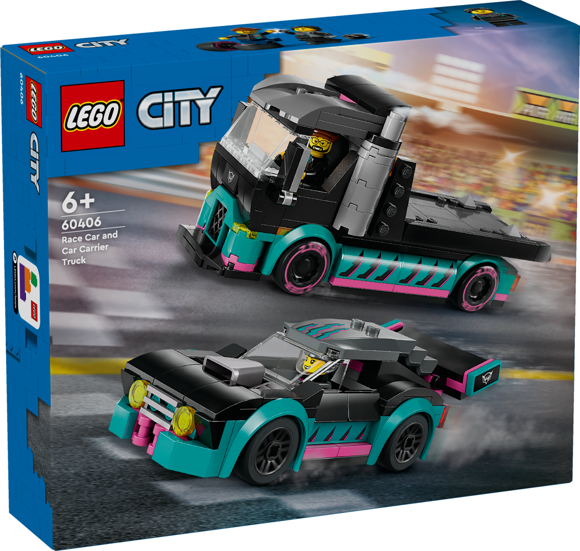 LEGO City Race Car and Car Carrier Truck 60406L